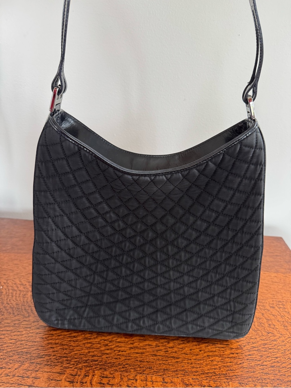 Bally Vintage Black Quilted Shoulder Bag